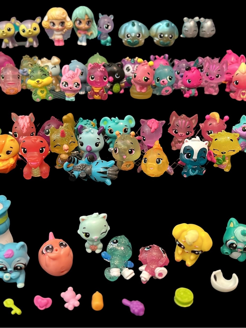 Hatchimals Lot 70 Characters&accessories Glowing,Ultra Rare,Rare Seasonal Exclu